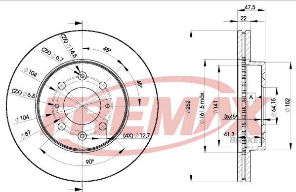 FREMAX BD-0830 - Тормозной диск autosila-amz.com