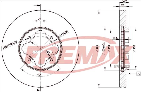 FREMAX BD-0837 - Тормозной диск autosila-amz.com