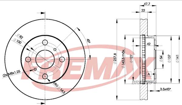FREMAX BD-0260 - Тормозной диск autosila-amz.com
