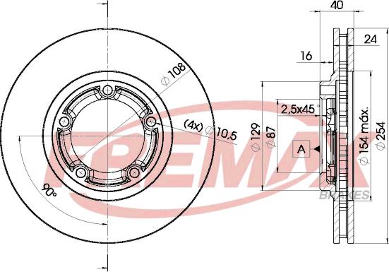FREMAX BD-0200 - Тормозной диск autosila-amz.com
