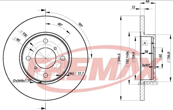 FREMAX BD-0711 - Тормозной диск autosila-amz.com