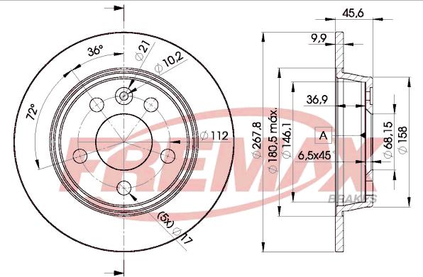 FREMAX BD-1094 - Тормозной диск autosila-amz.com