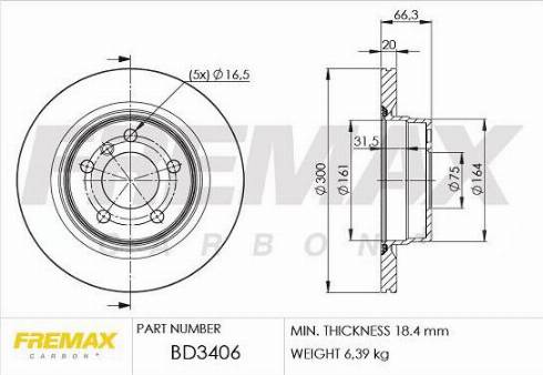 FREMAX BD-1102 - Тормозной диск autosila-amz.com