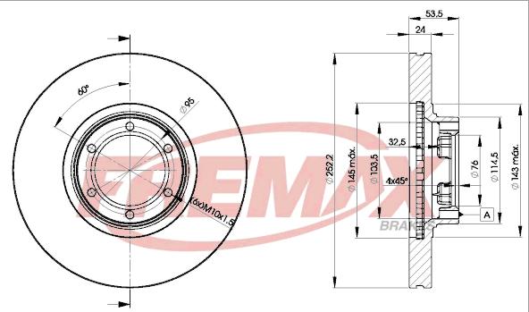 FREMAX BD-1367 - Тормозной диск autosila-amz.com