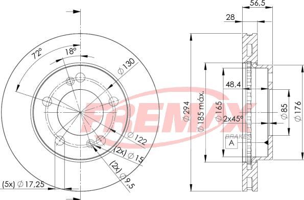 FREMAX BD-8674 - Тормозной диск autosila-amz.com