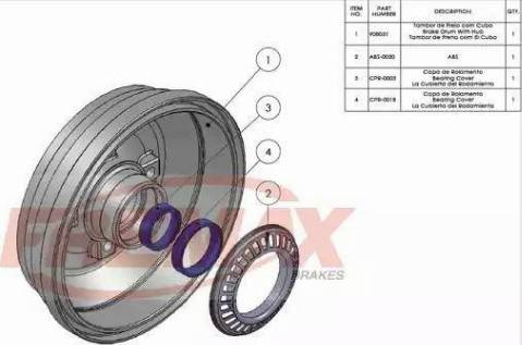 FREMAX BD-8051 - Тормозной барабан autosila-amz.com