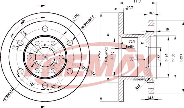 FREMAX BD-3907 - Тормозной диск autosila-amz.com