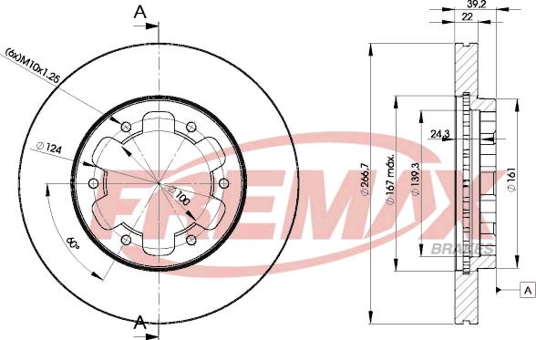 FREMAX BD-3501 - Тормозной диск autosila-amz.com