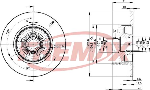 FREMAX BD-3576 - Тормозной диск autosila-amz.com