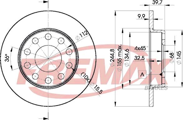 FREMAX BD-3637 - Тормозной диск autosila-amz.com