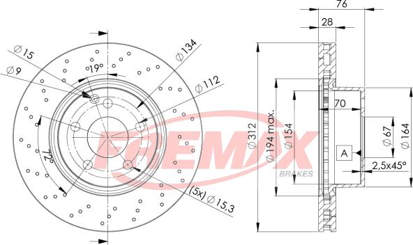 FREMAX BD-3054 - Тормозной диск autosila-amz.com