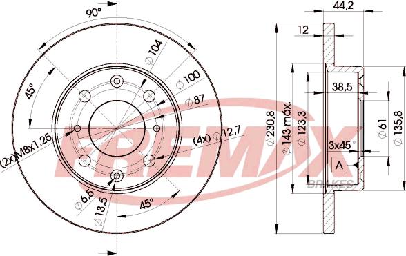 FREMAX BD-3169 - Тормозной диск autosila-amz.com