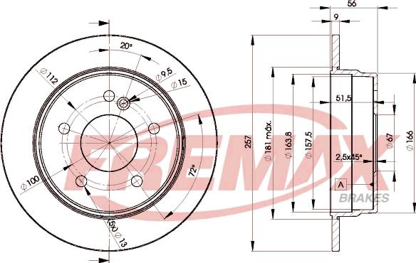 FREMAX BD-3181 - Тормозной диск autosila-amz.com