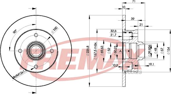 FREMAX BD-3393 - Тормозной диск autosila-amz.com