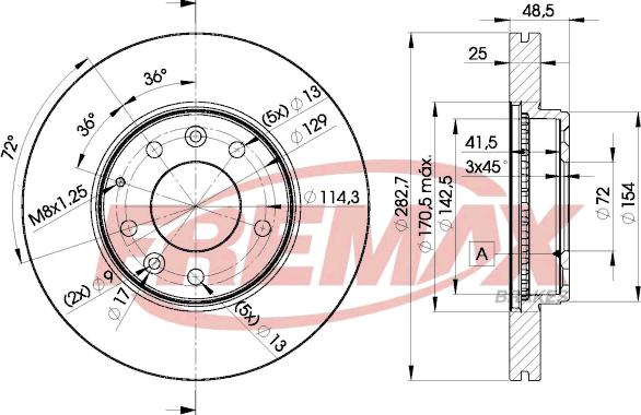 FREMAX BD-3269 - Тормозной диск autosila-amz.com