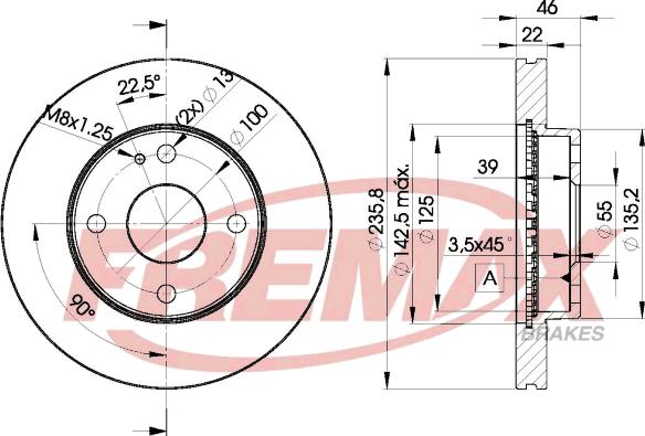 FREMAX BD-3265 - Тормозной диск autosila-amz.com