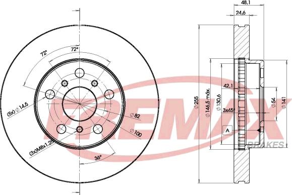 FREMAX BD-3286 - Тормозной диск autosila-amz.com