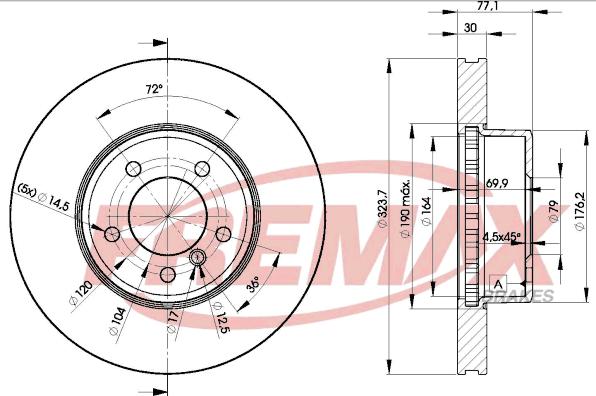 FREMAX BD-3221 - Тормозной диск autosila-amz.com