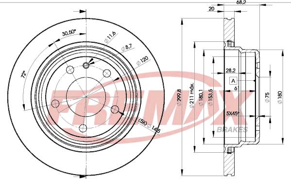 FREMAX BD-2459 - Тормозной диск autosila-amz.com