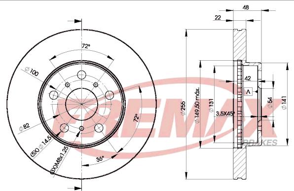 FREMAX BD-2090 - Тормозной диск autosila-amz.com