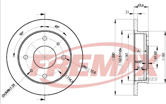 FREMAX BD-2000 - Тормозной диск autosila-amz.com