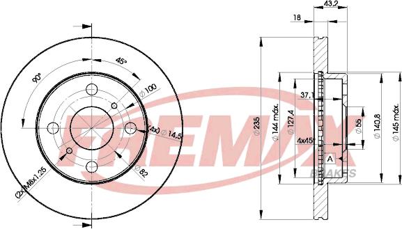 FREMAX BD-2020 - Тормозной диск autosila-amz.com