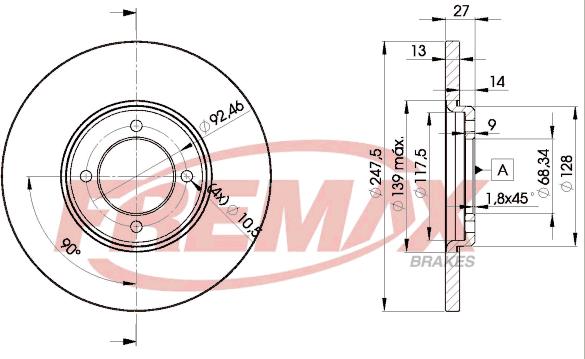 FREMAX BD-2375 - Тормозной диск autosila-amz.com