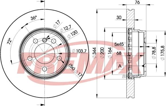 FREMAX BD-2207 - Тормозной диск autosila-amz.com