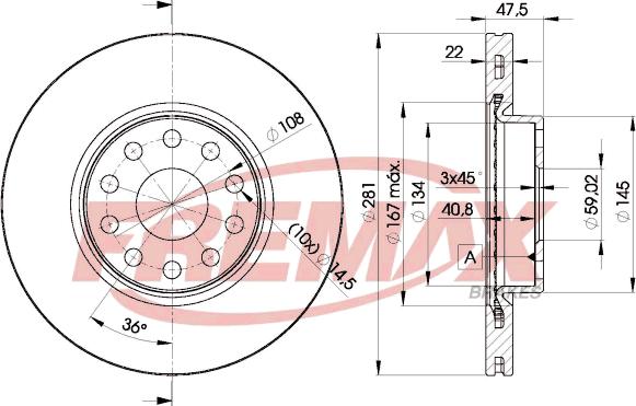 FREMAX BD-7489 - Тормозной диск autosila-amz.com