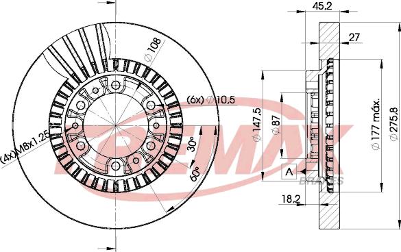 FREMAX BD-7041 - Тормозной диск autosila-amz.com