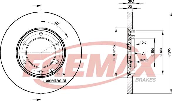 FREMAX BD-7000 - Тормозной диск autosila-amz.com