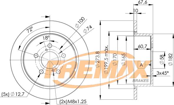 FREMAX BD-7033 - Тормозной диск autosila-amz.com