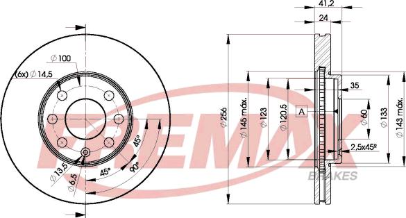 FREMAX BD-7879 - диск тормозной передний!\ Opel Astra 1.4-1.7TD 98> autosila-amz.com