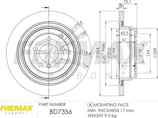FREMAX BD-7356 - Тормозной диск autosila-amz.com