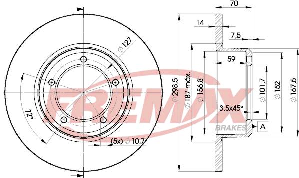 FREMAX BD-7329 - Тормозной диск autosila-amz.com