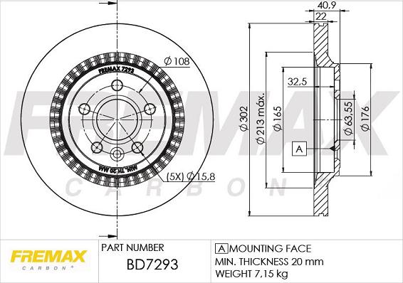 FREMAX BD-7293 - Тормозной диск autosila-amz.com