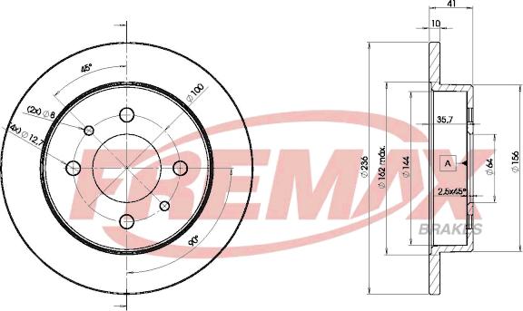 FREMAX BD-7763 - Тормозной диск autosila-amz.com