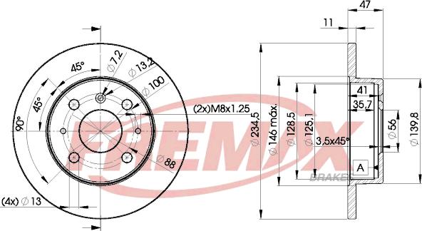 FREMAX BD-7722 - Тормозной диск autosila-amz.com