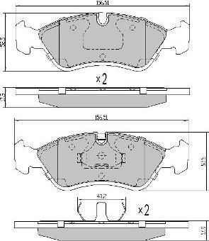 FREMAX FBP-0731 - Колодки торм.пер. autosila-amz.com