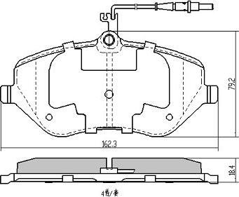 FREMAX FBP-1406 - Тормозные колодки, дисковые, комплект autosila-amz.com