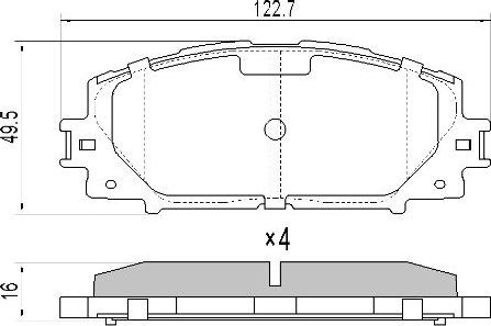 Allied Nippon ADB06014 - Тормозные колодки, дисковые, комплект autosila-amz.com