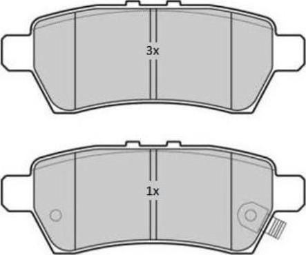 OSSCA 33258 - Тормозные колодки, дисковые, комплект autosila-amz.com