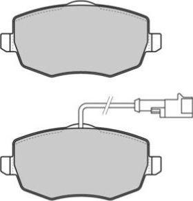 DJ Parts BP2784 - Тормозные колодки, дисковые, комплект autosila-amz.com