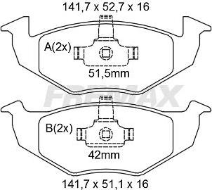 FREMAX FBP-2193 - Тормозные колодки, дисковые, комплект autosila-amz.com