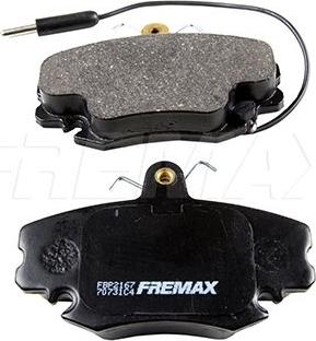 FREMAX FBP-2167 - Тормозные колодки, дисковые, комплект autosila-amz.com