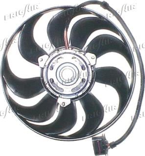 Frigair 0510.1850 - вентилятор охлаждения!\\ WV Polo, Skoda Fabia 1.2/1.4/1.9SDI 00> autosila-amz.com