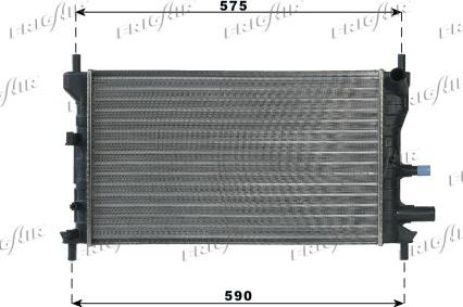 Frigair 0105.3060 - Радиатор, охлаждение двигателя autosila-amz.com