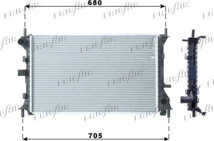 Frigair 0105.3067 - Радиатор, охлаждение двигателя autosila-amz.com