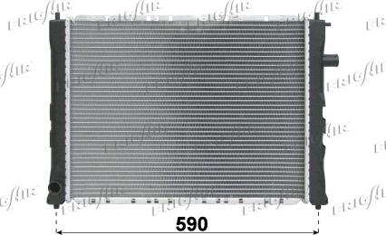 Frigair 0101.2043 - Радиатор, охлаждение двигателя autosila-amz.com