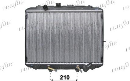 Frigair 0128.3058 - Радиатор, охлаждение двигателя autosila-amz.com